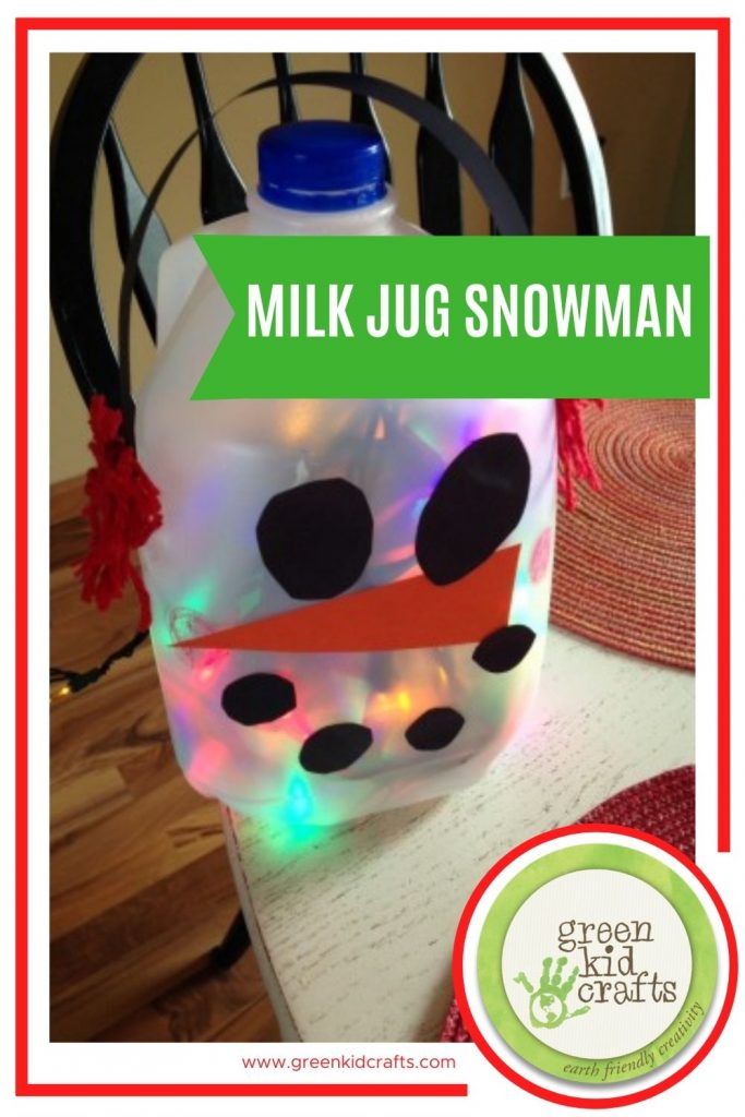 milk jug snowman